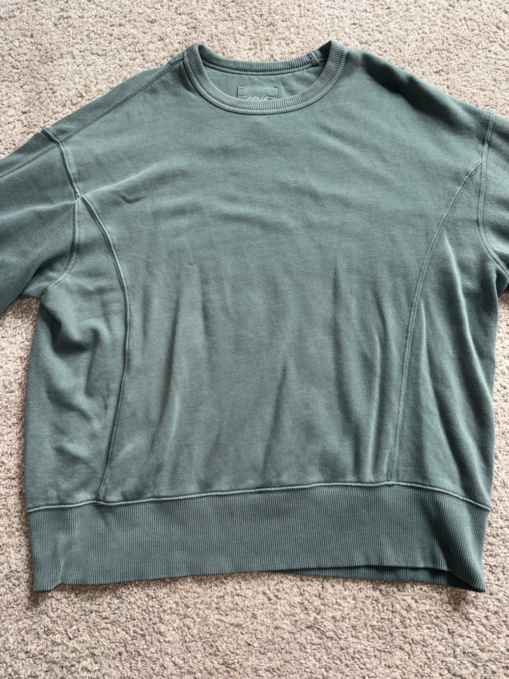 Aerie - Go To Sweatshirt - Small, Royal Palm Green (NWT)